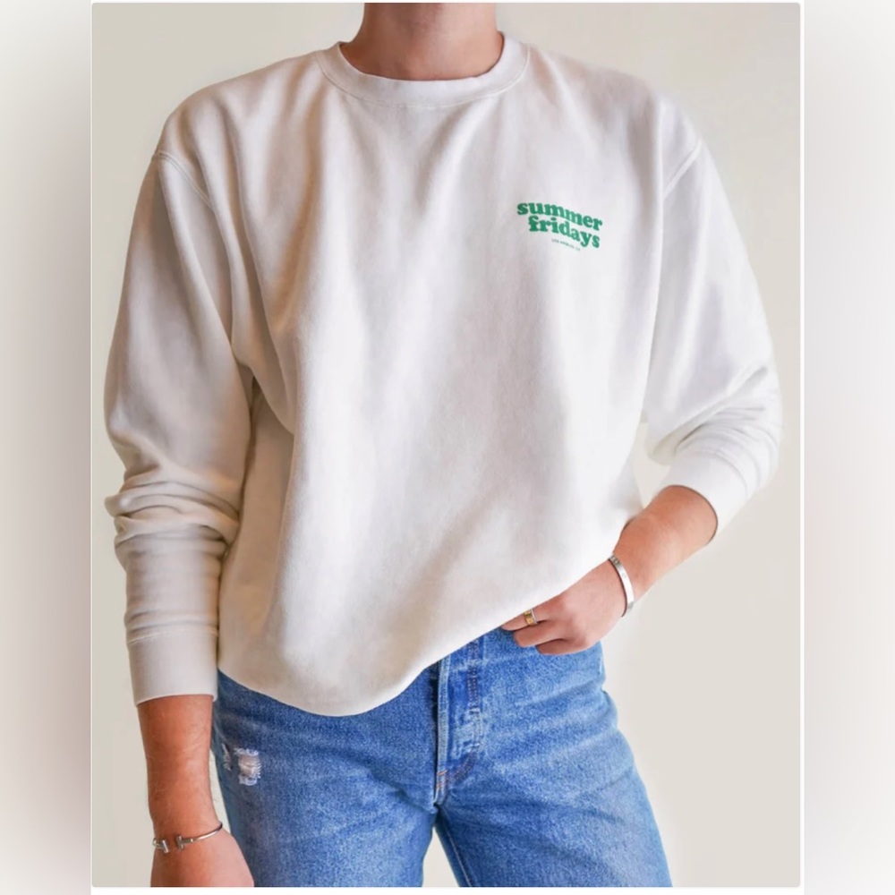 White summer fridays sweatshirt
